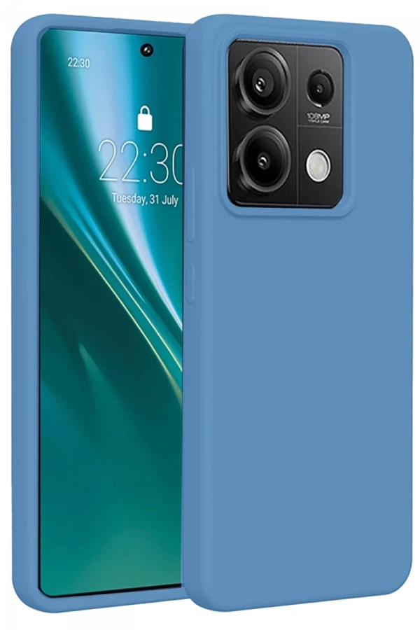 Xiaomi Redmi Note 13 Pro 4G Kılıf First Silikon - Mavi