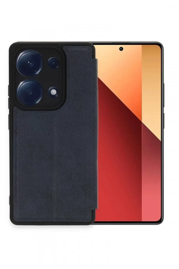 Xiaomi Redmi Note 13 Pro 4G Kılıf Flip Cover - Lacivert