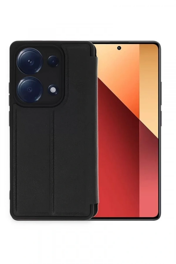 Xiaomi Redmi Note 13 Pro 4G Kılıf Flip Cover - Siyah