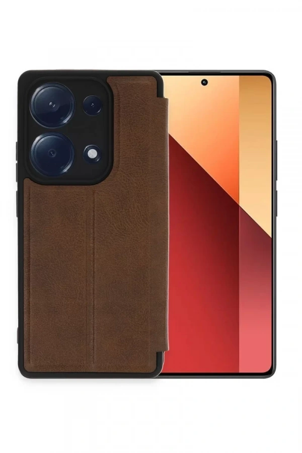 Xiaomi Redmi Note 13 Pro 4G Kılıf Flip Cover - Taba
