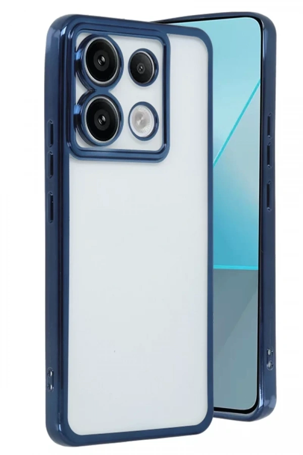 Xiaomi Redmi Note 13 Pro 4G Kılıf Lensli Silikon - Lacivert