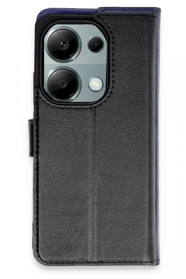 Xiaomi Redmi Note 13 Pro 4G Kılıf Trend S Plus Kapaklı Kılıf - Siyah