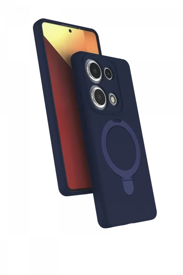 Xiaomi Redmi Note 13 Pro 4G Regal Magsafe Standlı Kapak - Lacivert
