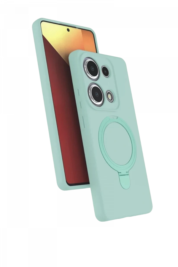 Xiaomi Redmi Note 13 Pro 4G Regal Magsafe Standlı Kapak - Su Yeşili