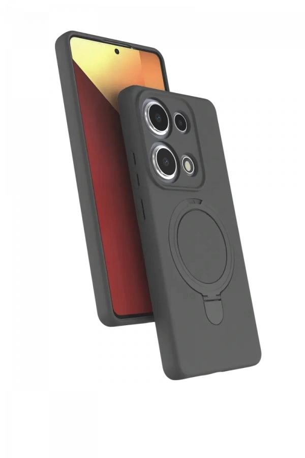 Xiaomi Redmi Note 13 Pro 4G Regal Magsafe Standlı Kapak - Titan Gri