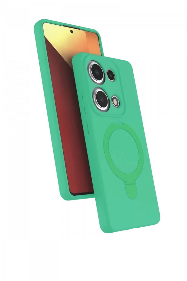 Xiaomi Redmi Note 13 Pro 4G Regal Magsafe Standlı Kapak - Yeşil