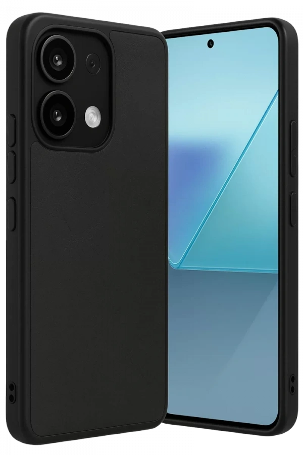 Xiaomi Redmi Note 13 Pro 5G Kılıf Aras Deri Kapak - Siyah