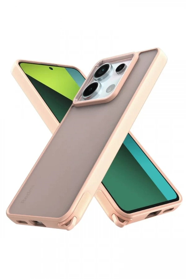 Xiaomi Redmi Note 13 Pro 5G Kılıf Elegant Kapak - Pudra