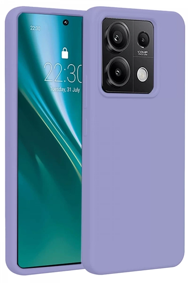 Xiaomi Redmi Note 13 Pro 5G Kılıf First Silikon - Lila