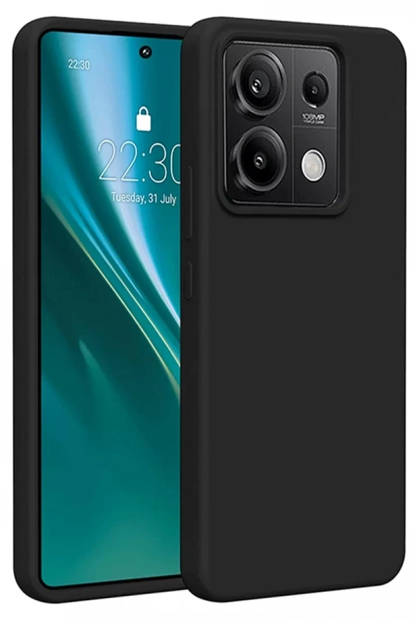 Xiaomi Redmi Note 13 Pro 5G Kılıf First Silikon - Siyah