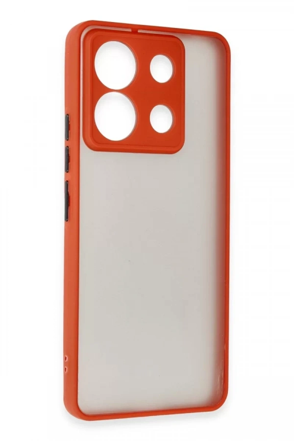 Xiaomi Redmi Note 13 Pro 5G Kılıf Montreal Silikon Kapak - Kırmızı