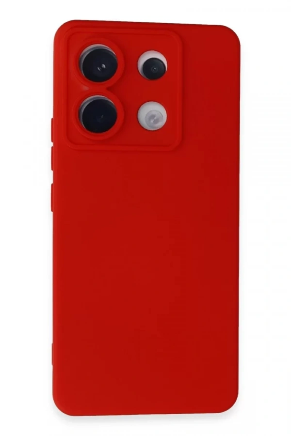 Xiaomi Redmi Note 13 Pro 5G Kılıf Nano içi Kadife Silikon - Kırmızı