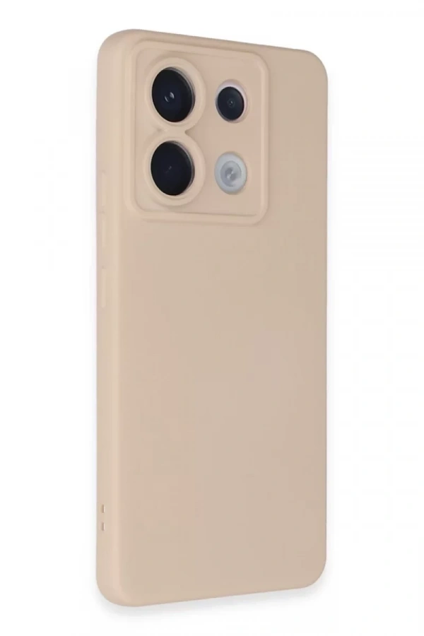 Xiaomi Redmi Note 13 Pro 5G Kılıf Nano içi Kadife Silikon - Pudra