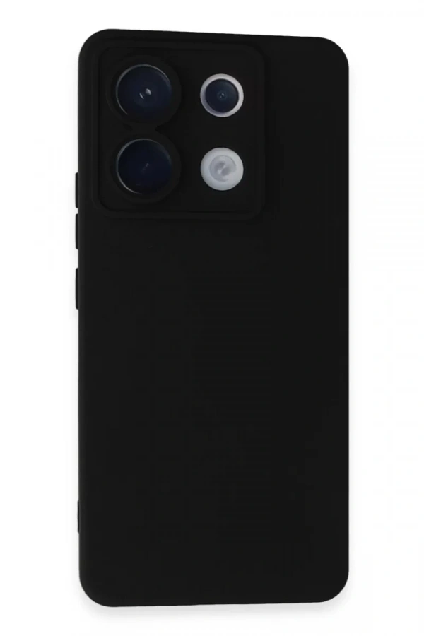 Xiaomi Redmi Note 13 Pro 5G Kılıf Nano içi Kadife Silikon - Siyah