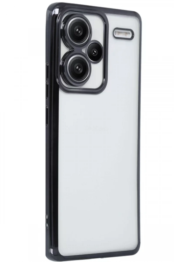 Xiaomi Redmi Note 13 Pro Plus Kılıf Lensli Silikon - Siyah