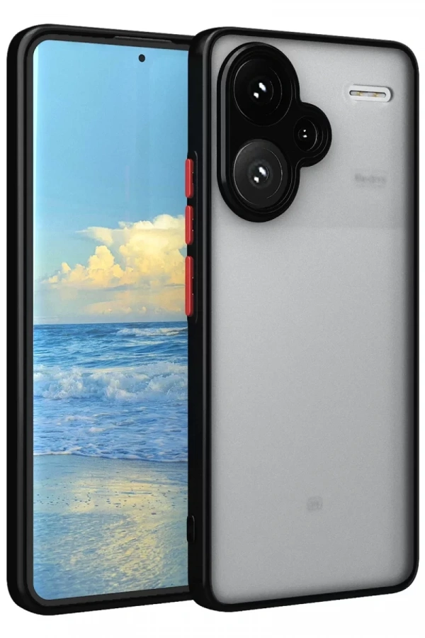 Xiaomi Redmi Note 13 Pro Plus Kılıf Montreal Silikon Kapak - Siyah