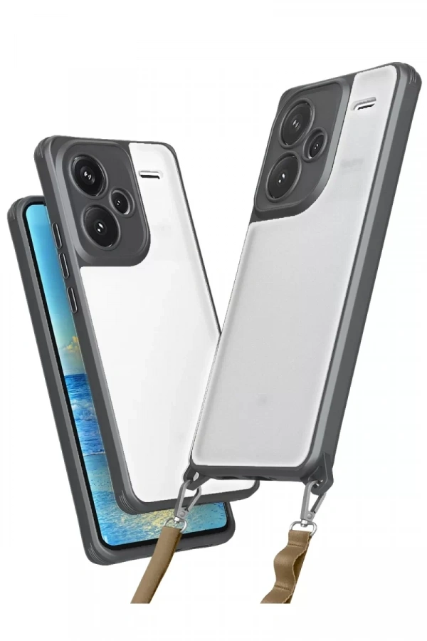 Xiaomi Redmi Note 13 Pro Plus Kılıf Penta Silikon Kılıf - Titan Gri