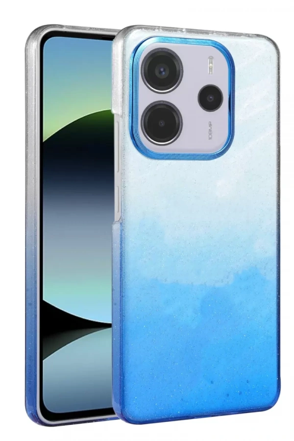 Xiaomi Redmi Note 14 4G Glossy Kapak - Mavi
