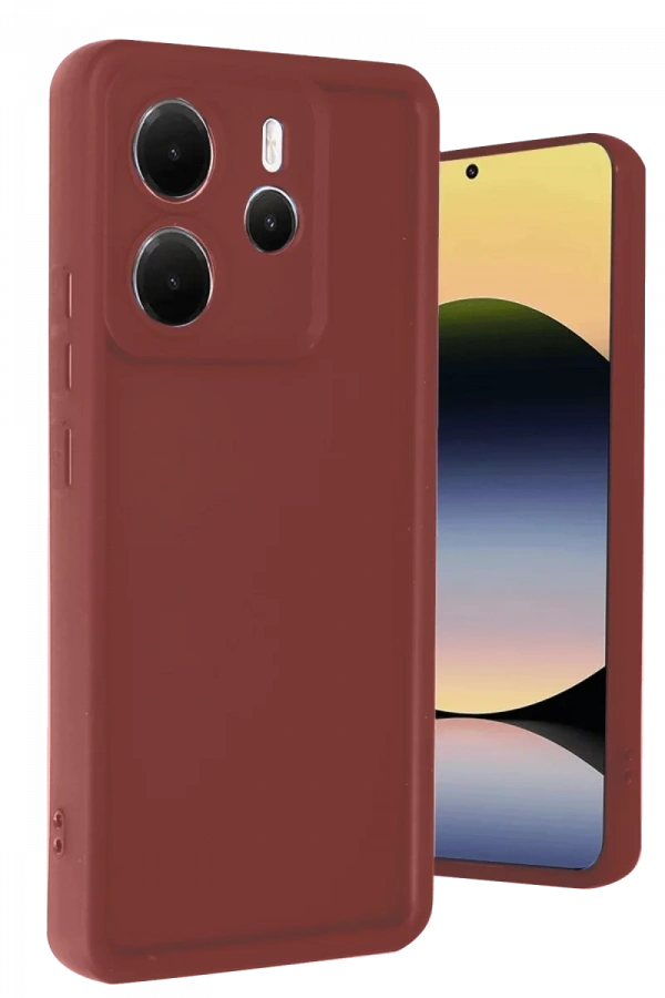 Xiaomi Redmi Note 14 4G Kılıf Viera Silikon - Bordo