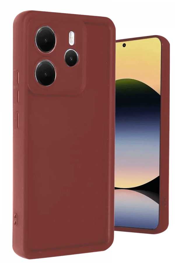 Xiaomi Redmi Note 14 4G Kılıf Viera Silikon - Bordo