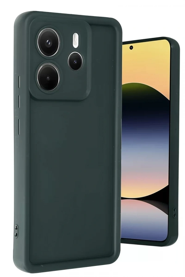 Xiaomi Redmi Note 14 4G Kılıf Viera Silikon - Koyu Yeşil