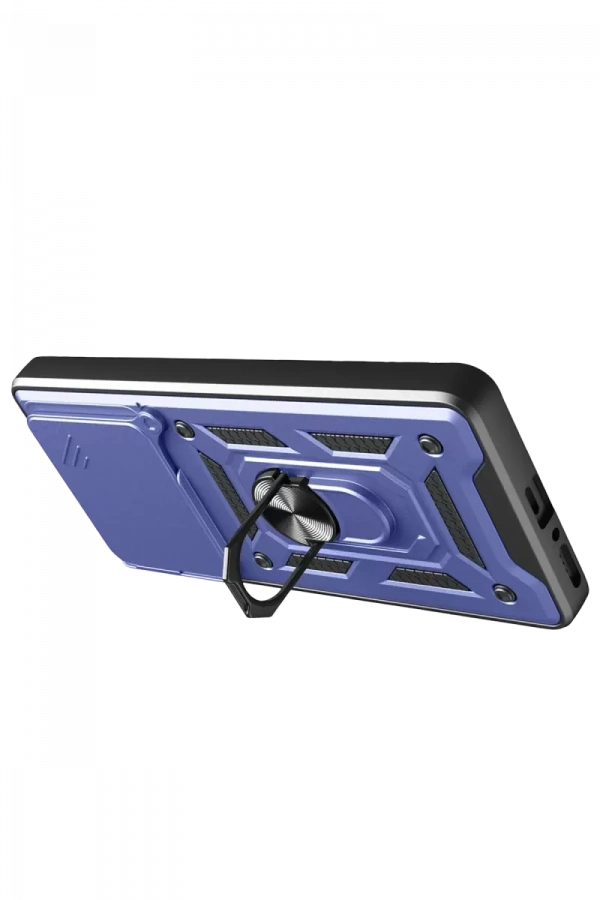 Xiaomi Redmi Note 14 4G Pars Lens Yüzüklü Silikon - Lacivert