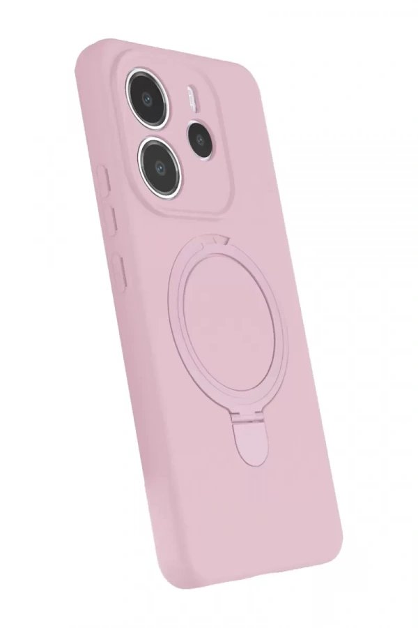 Xiaomi Redmi Note 14 4G Regal Magsafe Standlı Kapak - Açık Pembe