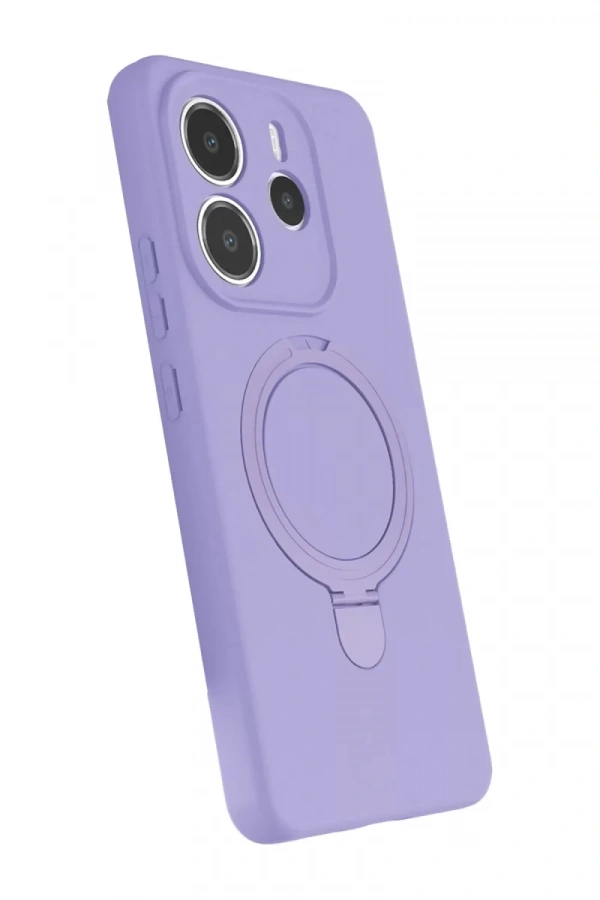 Xiaomi Redmi Note 14 4G Regal Magsafe Standlı Kapak - Lila