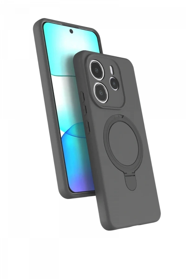 Xiaomi Redmi Note 14 4G Regal Magsafe Standlı Kapak - Titan Gri