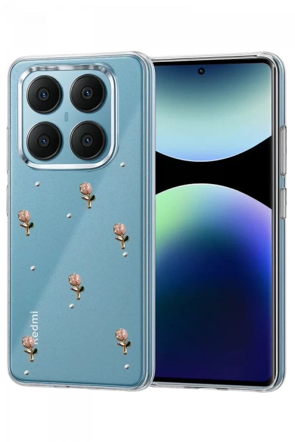 Xiaomi Redmi Note 14 Pro 4G Fiyonk Desenli Kapak - Desen 6