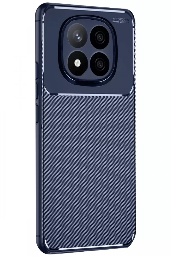 Xiaomi Redmi Note 14 Pro 4G Kılıf Auto Focus Karbon Kapak - Lacivert