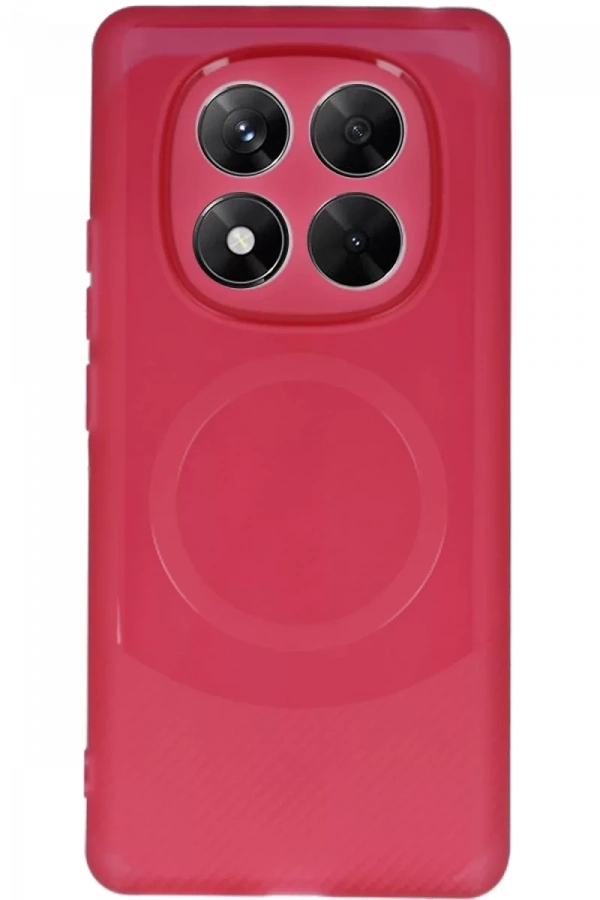 Xiaomi Redmi Note 14 Pro 4G Kılıf Maya Karbon Kapak - Bordo