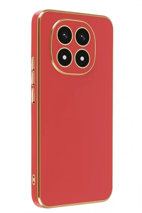 Xiaomi Redmi Note 14 Pro 4G Kılıf Volet Silikon - Kırmızı
