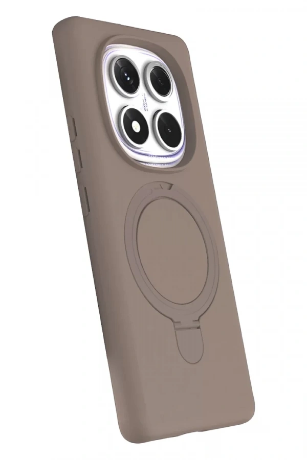 Xiaomi Redmi Note 14 Pro 4G Regal Magsafe Standlı Kapak - Çöl Titanyum