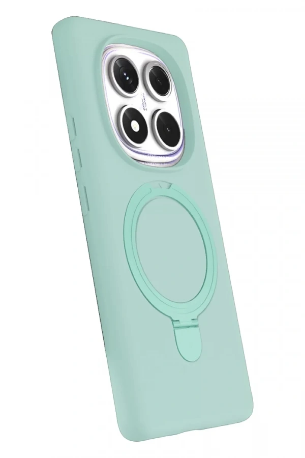 Xiaomi Redmi Note 14 Pro 4G Regal Magsafe Standlı Kapak - Su Yeşili