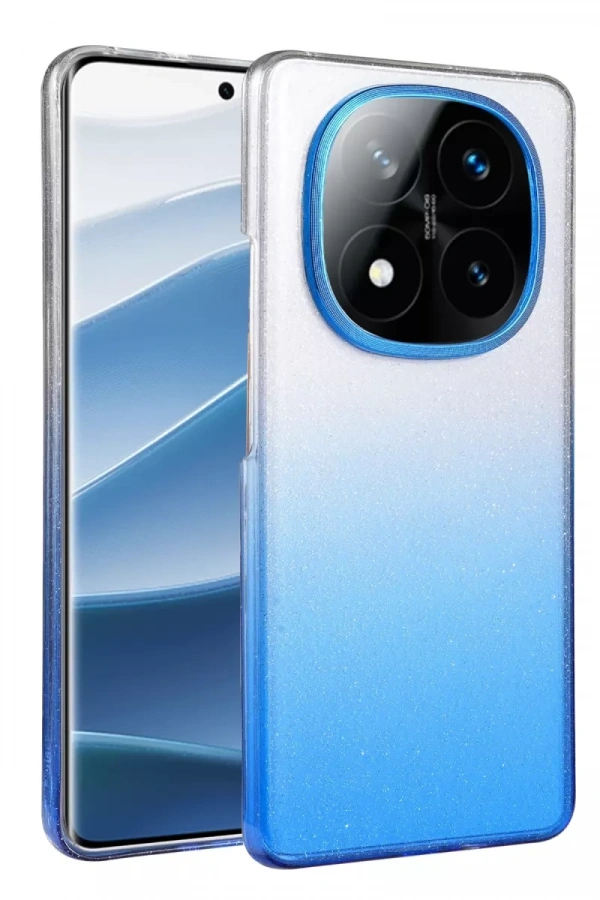 Xiaomi Redmi Note 14 Pro 5G Glossy Kapak - Mavi