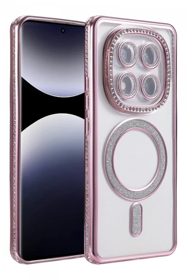 Xiaomi Redmi Note 14 Pro 5G Joke Simli Magneticsafe Kılıf - Pembe