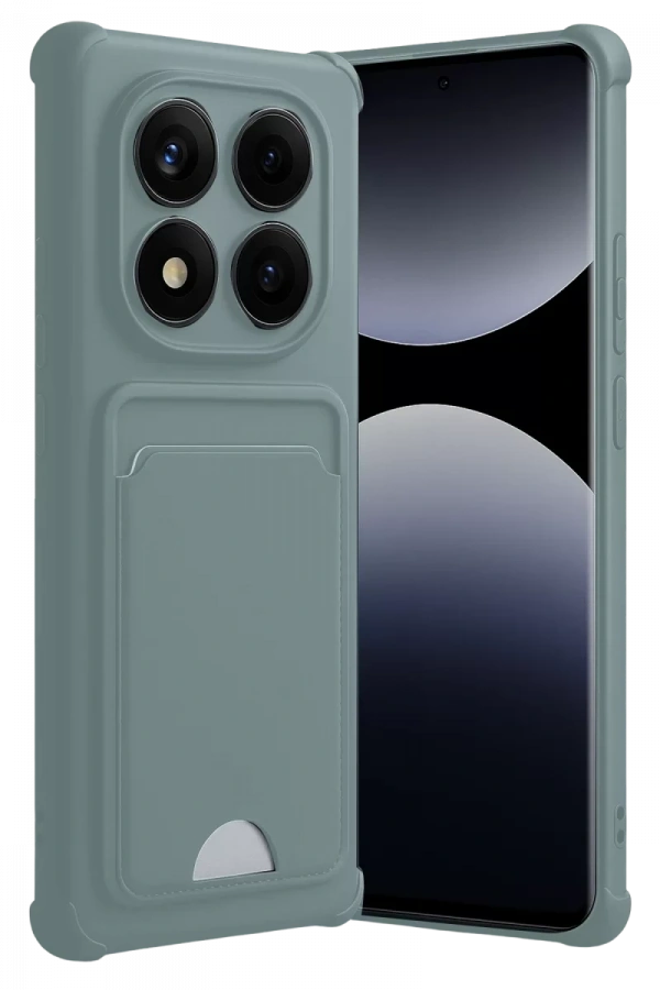 Xiaomi Redmi Note 14 Pro 5G Kelvin Kartvizitli Silikon - Açık Yeşil
