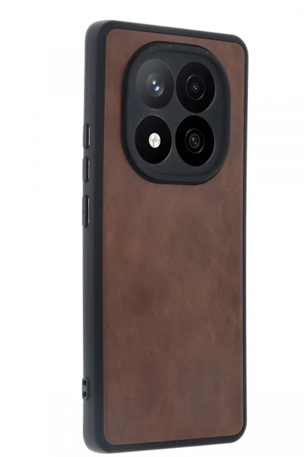 Xiaomi Redmi Note 14 Pro 5G Kılıf Aras Deri Kapak - Taba