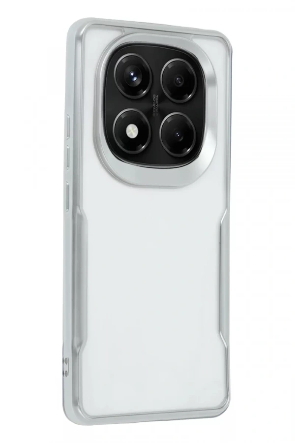 Xiaomi Redmi Note 14 Pro 5G Kılıf Boyi Silikon Kapak - Gümüş