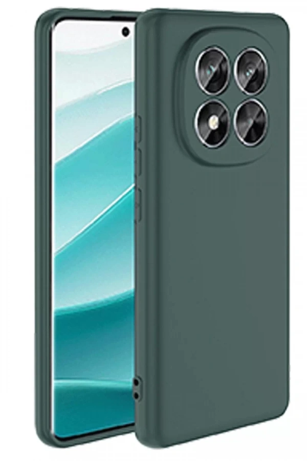 Xiaomi Redmi Note 14 Pro 5G Kılıf First Silikon - Koyu Yeşil