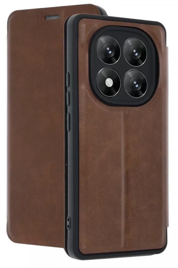 Xiaomi Redmi Note 14 Pro 5G Kılıf Flip Cover - Taba