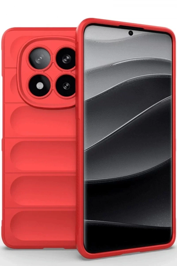 Xiaomi Redmi Note 14 Pro 5G Kılıf Optimum Silikon - Kırmızı