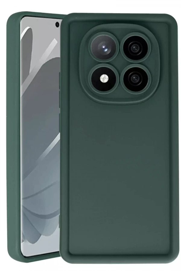 Xiaomi Redmi Note 14 Pro 5G Kılıf Viera Silikon - Koyu Yeşil