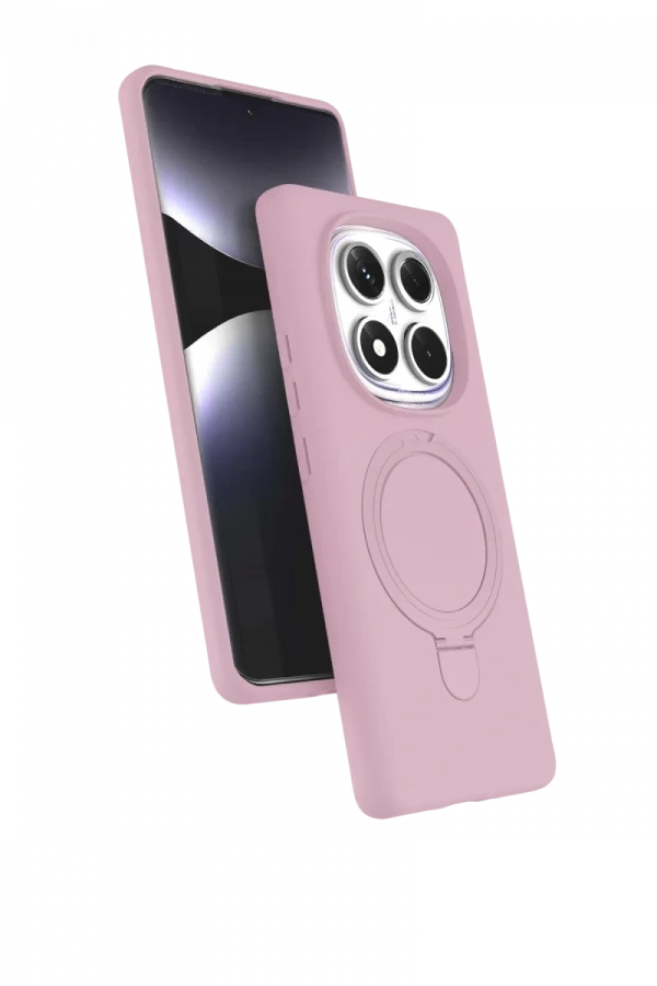Xiaomi Redmi Note 14 Pro 5G Regal Magsafe Standlı Kapak - Açık Pembe