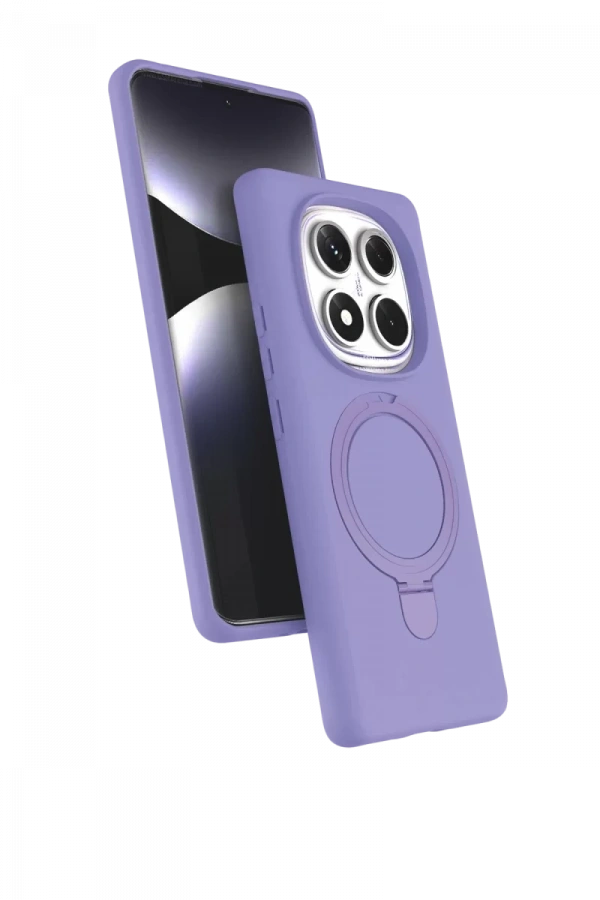 Xiaomi Redmi Note 14 Pro 5G Regal Magsafe Standlı Kapak - Lila