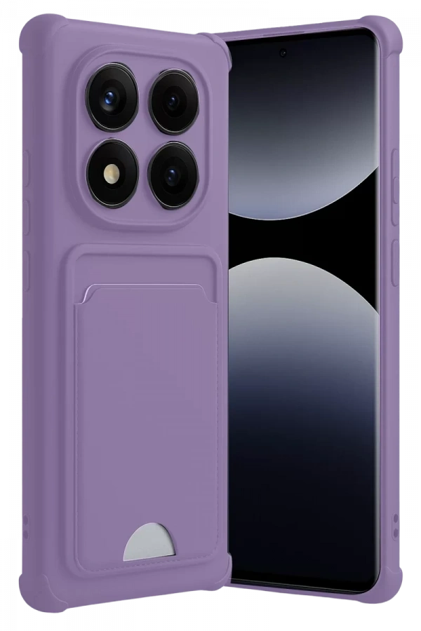 Xiaomi Redmi Note 14 Pro Plus Kelvin Kartvizitli Silikon - Lila