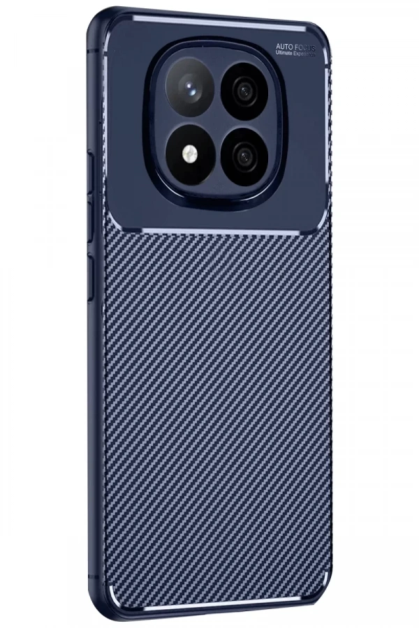 Xiaomi Redmi Note 14 Pro Plus Kılıf Auto Focus Karbon Kapak - Lacivert