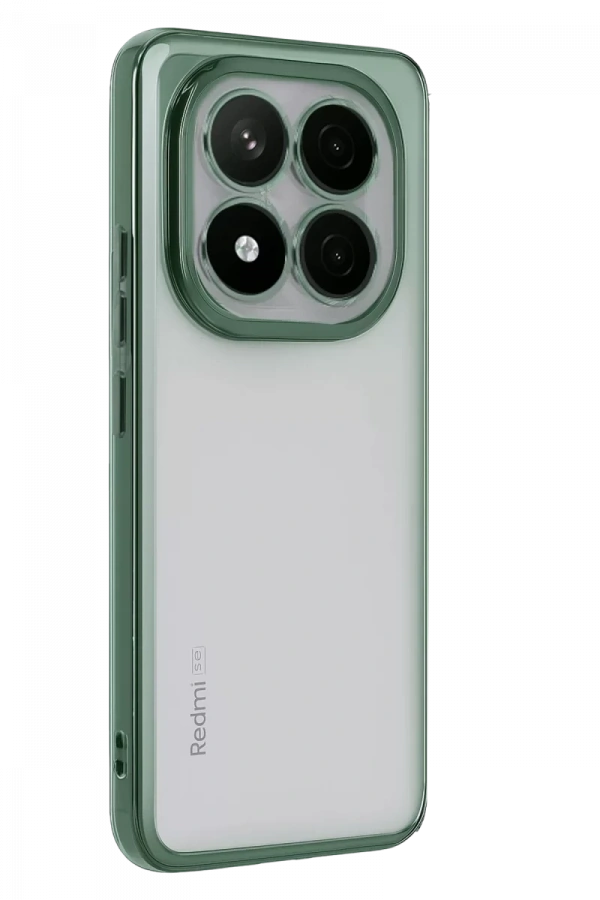 Xiaomi Redmi Note 14 Pro Plus Kılıf Lensli Silikon - Yeşil