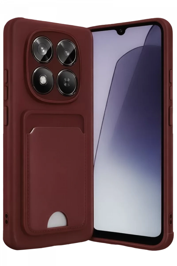 Xiaomi Redmi Note 15 4G Kelvin Kartvizitli Silikon - Bordo